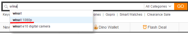 Поиск аналога GoPro на DinoDirect.com