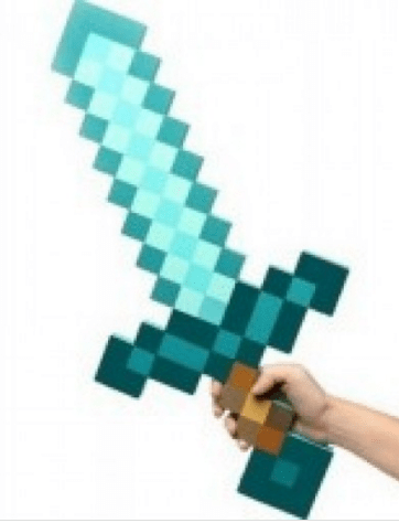 Пример для покупки на DD4.com - пиксельный меч по мотивам Minecraft