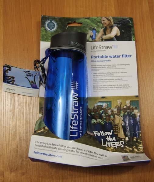 Картонная упаковка бутылки LifeStraw
