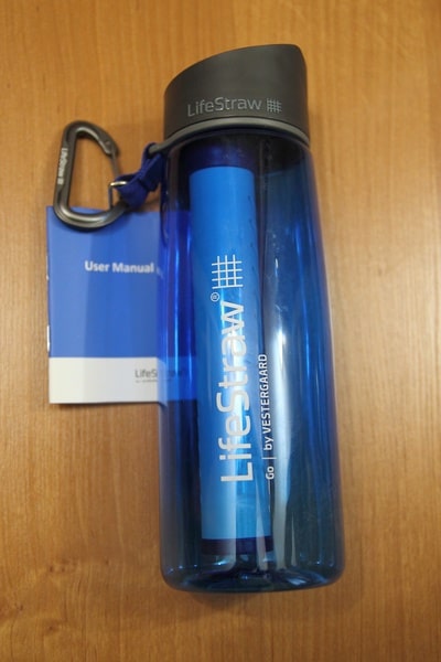 Бутылка с антибактериальным фильтром для воды LifeStraw и инструкция к ней