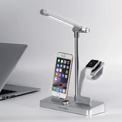 Док-станция для iPhone и Apple Watch со встроенной лампой