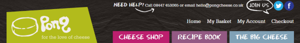 Сырный интернет-магазин из Великобритании Pongcheese.co.uk