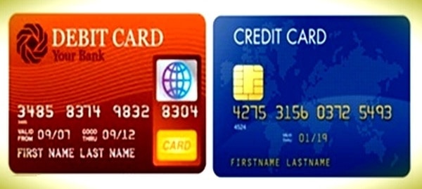 Кредитные и дебетовые банковские карты