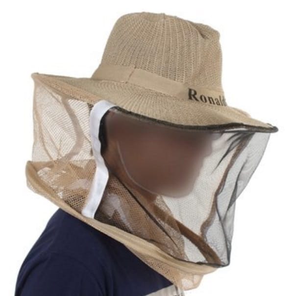 Шляпа с защитной сеткой от пчёл и других насекомых